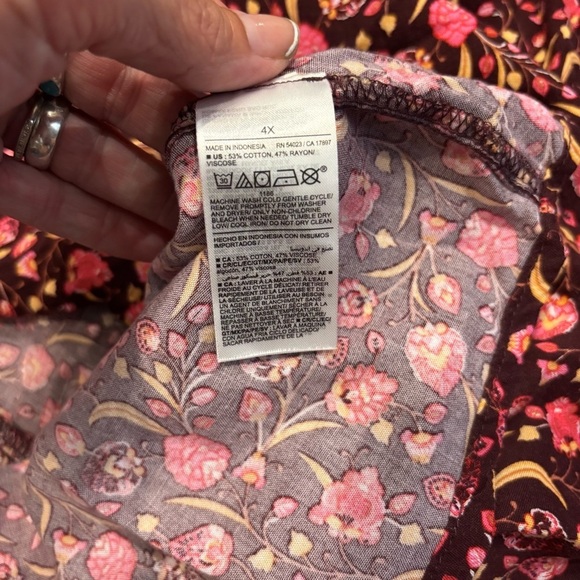 NWT Old Navy 4X Sing Dress Floral Flutter Sleeve - Picture 12 of 13